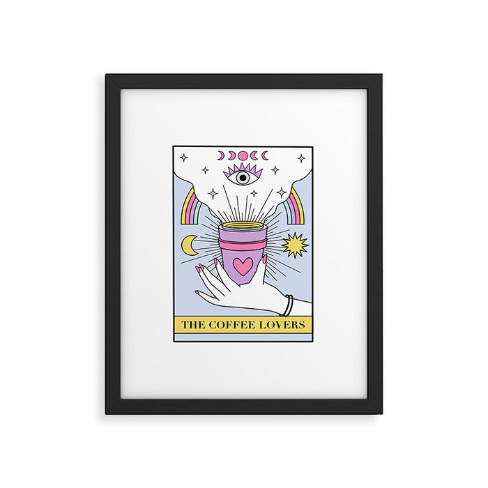 The Coffee Lovers Tarot Framed Art Print Gallery Image 1