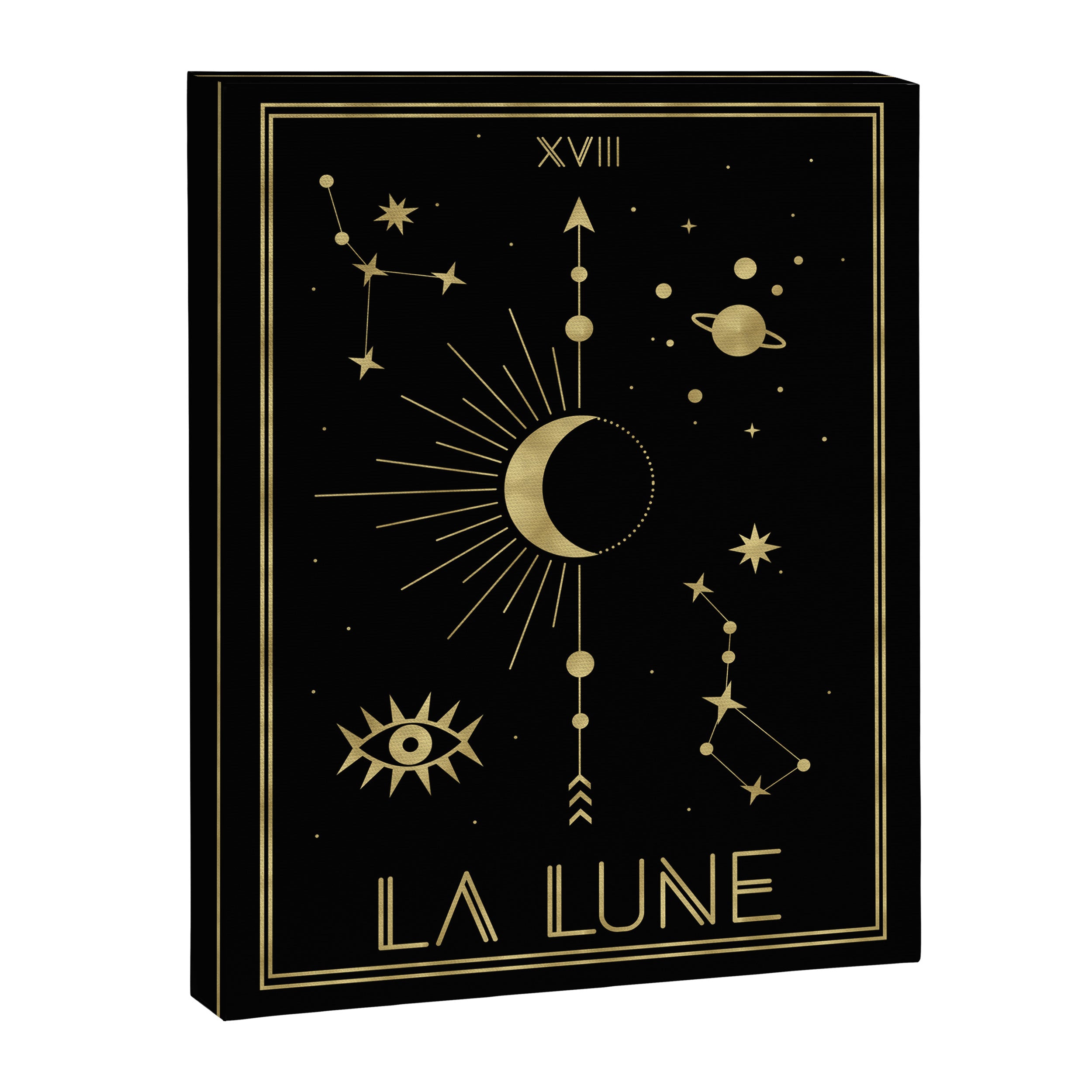 The Moon or La Lune Gold Edition Canvas Print Gallery Image 6