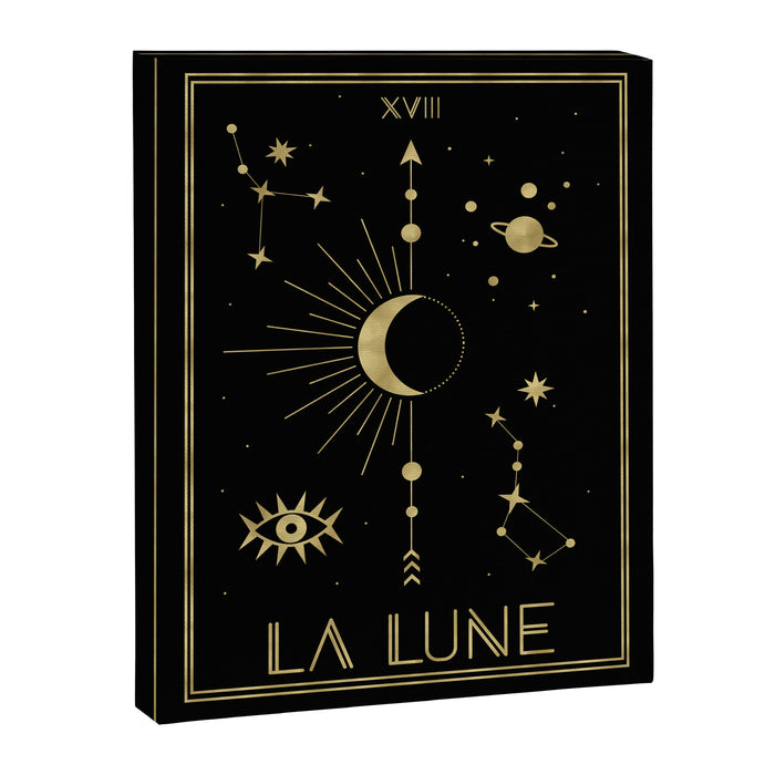 The Moon or La Lune Gold Edition Canvas Print Gallery Image 1