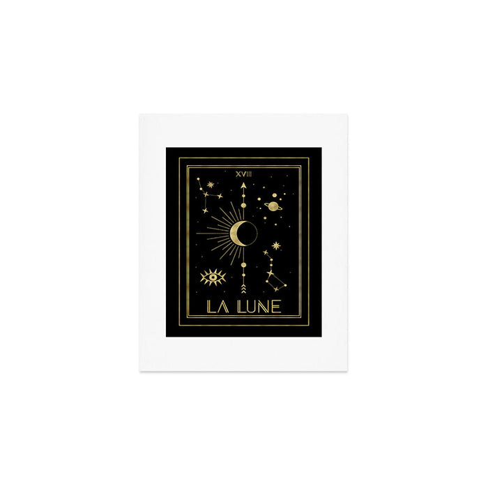 The Moon or La Lune Gold Edition Art Print Gallery Image 1