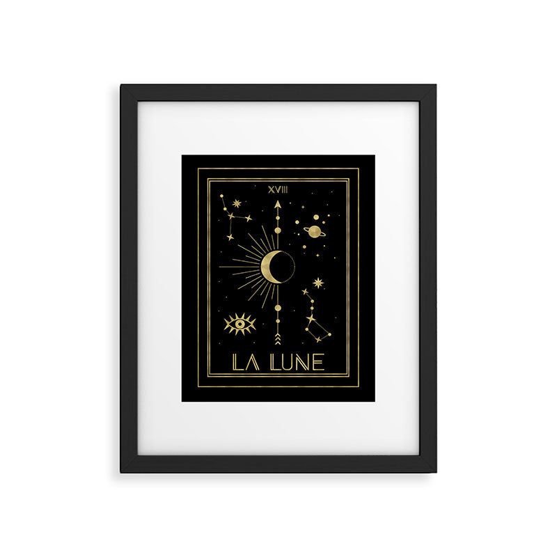 The Moon or La Lune Gold Edition Framed Art Print Gallery Image 5