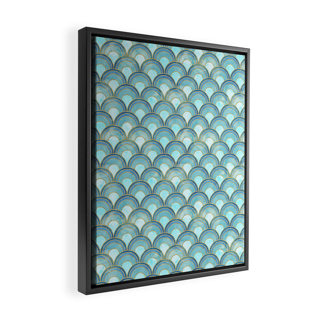 The Peacock Theme Framed Canvas Print Gallery Image 2