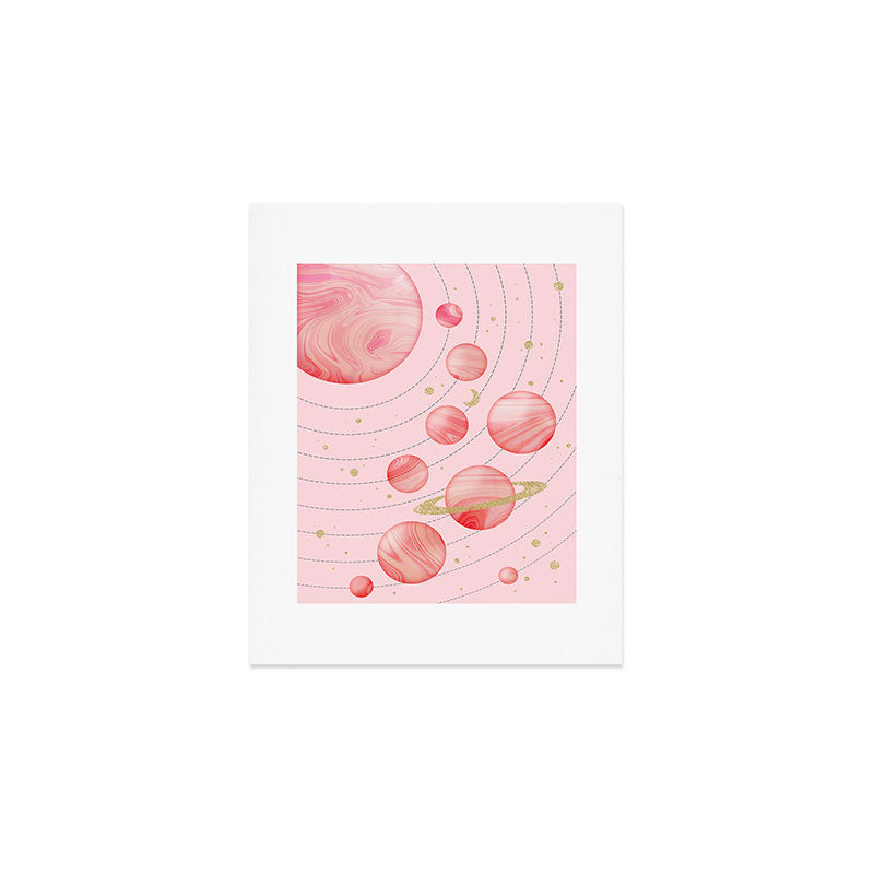 The Pink Solar System Art Print Gallery Image 1