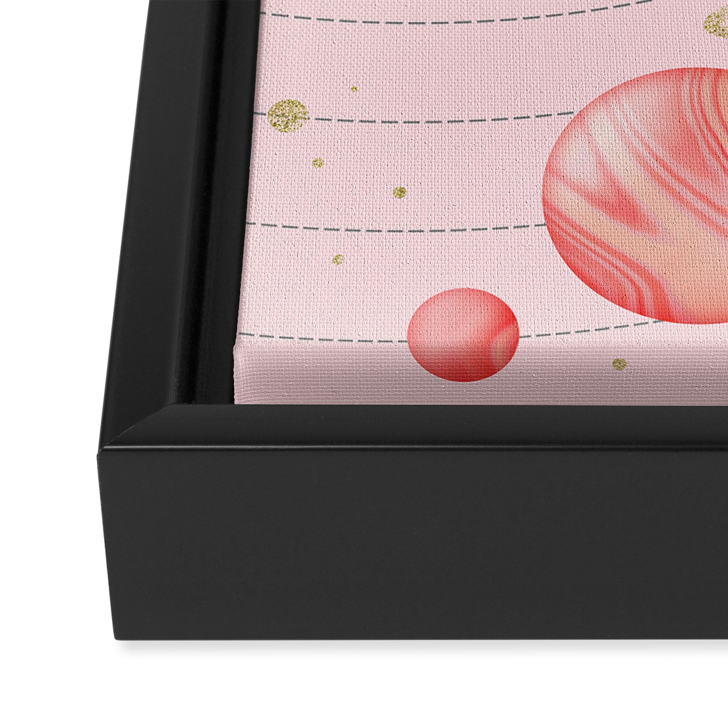 The Pink Solar System Framed Canvas Print Gallery Image 3