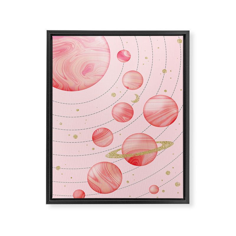 The Pink Solar System Framed Canvas Print Gallery Image 6