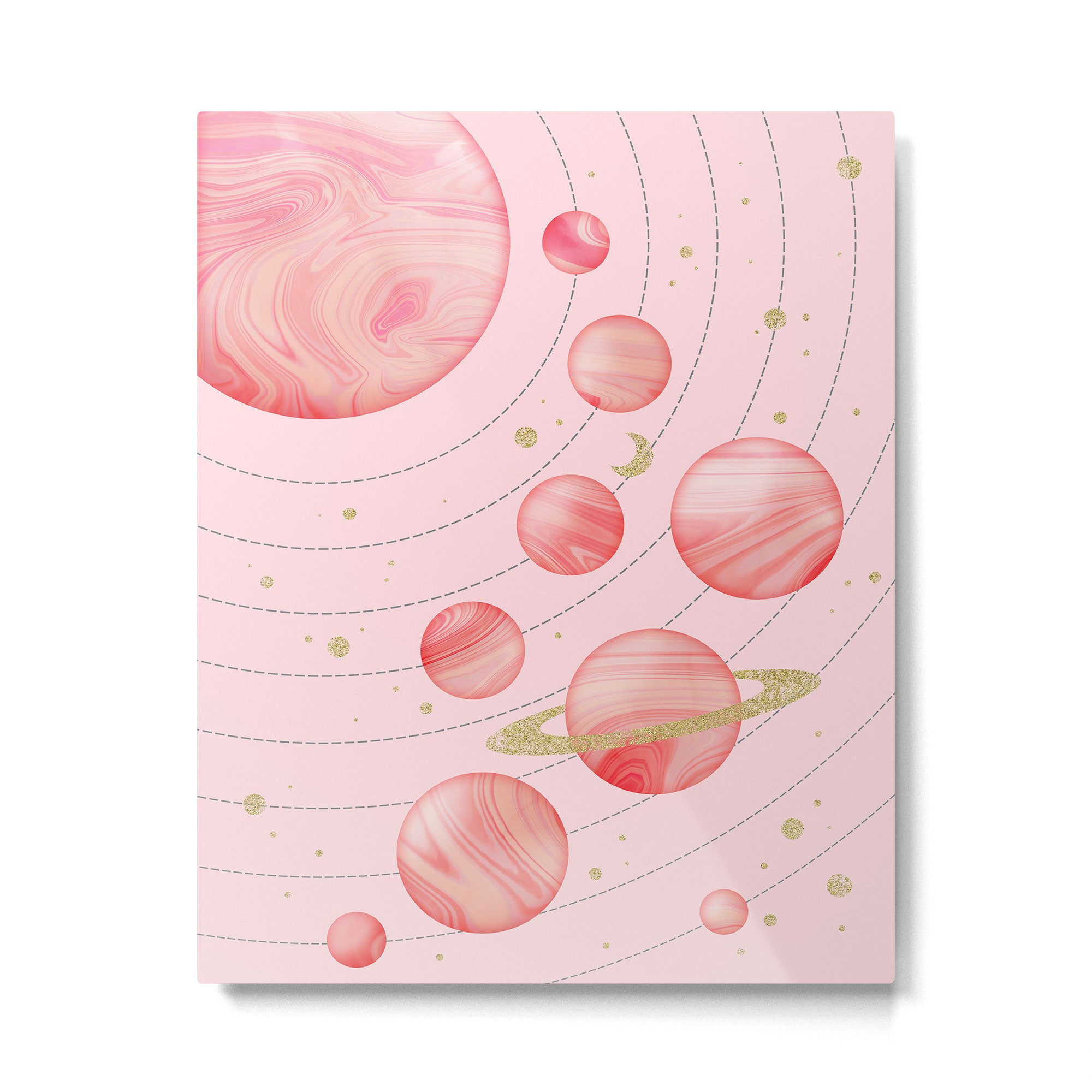 The Pink Solar System Metal Print Gallery Image 4