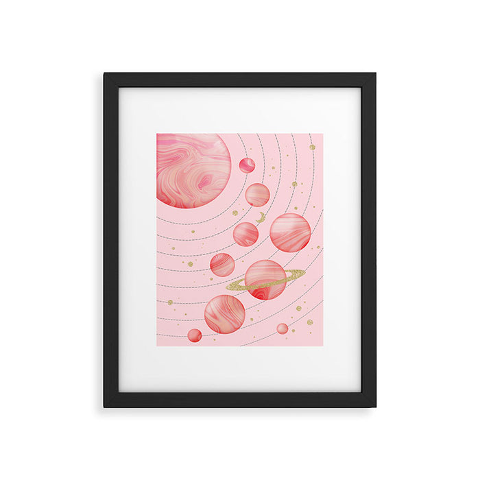 The Pink Solar System Framed Art Print Gallery Image 1