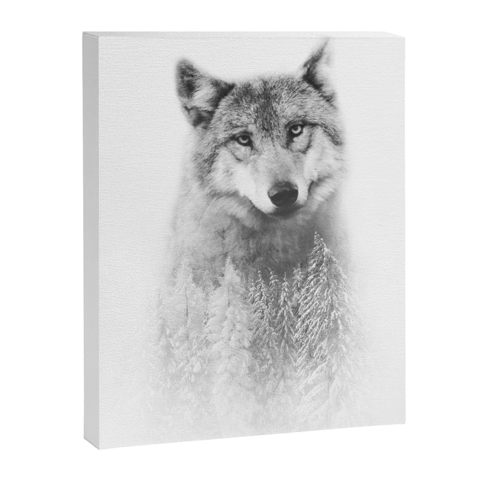 The Wolf and the Forest Canvas Print Gallery Image 1