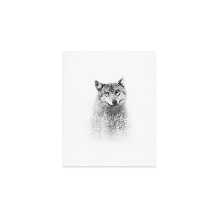 The Wolf and the Forest Art Print Gallery Image 1