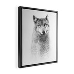 The Wolf and the Forest Framed Canvas Print Gallery Image 2