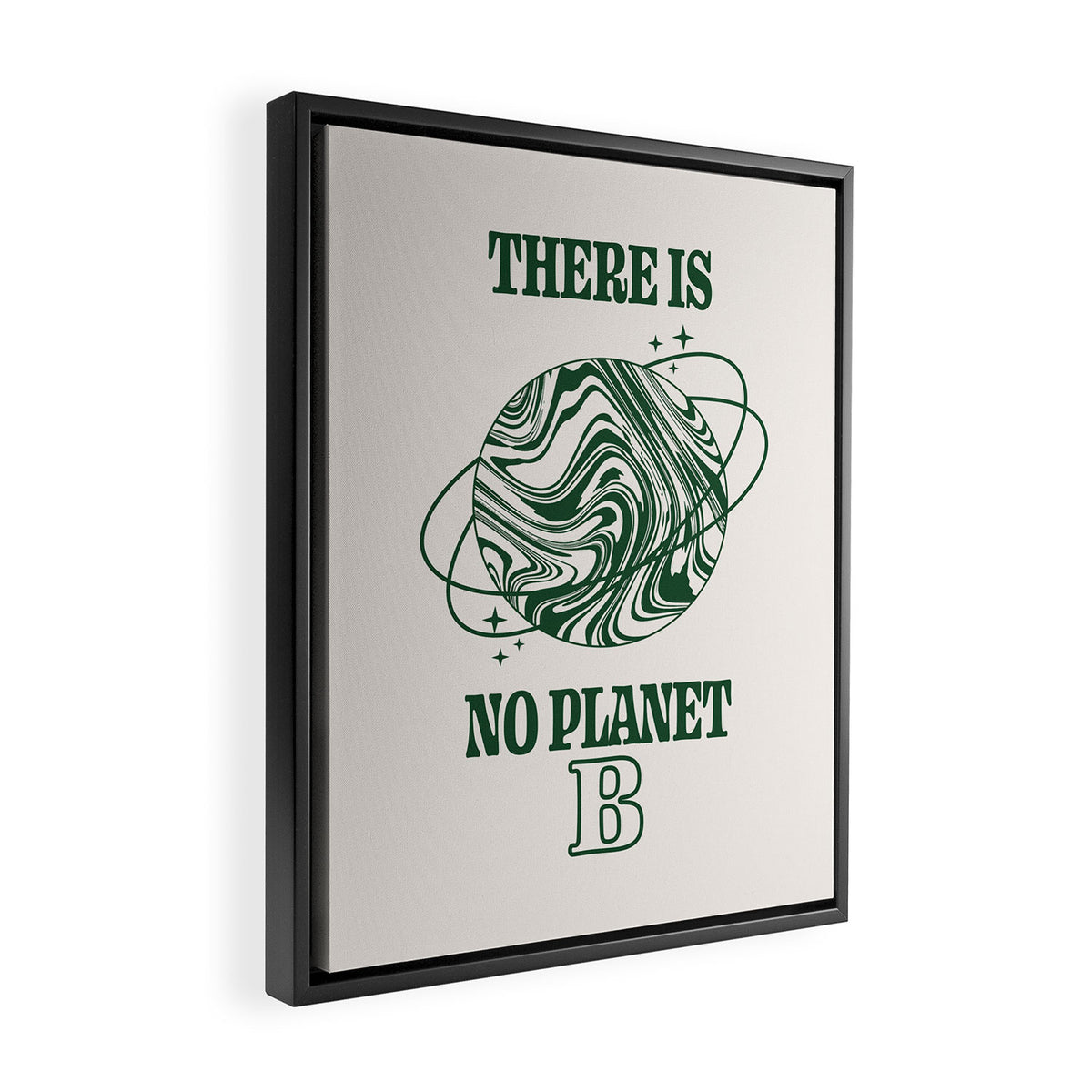 There is no Planet B Framed Canvas Print Gallery Image 2