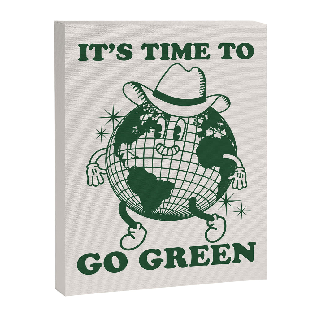 Time to Go Green Canvas Print Gallery Image 6