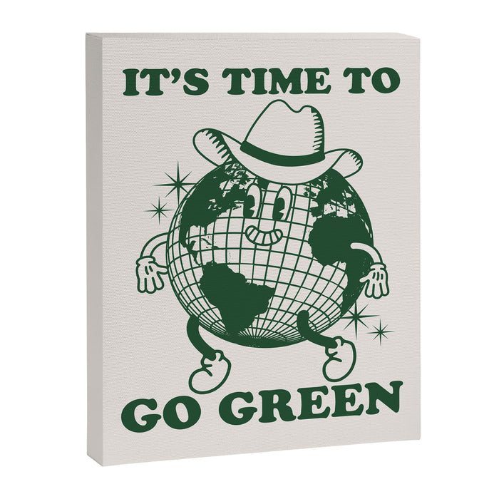 Time to Go Green Canvas Print Gallery Image 1