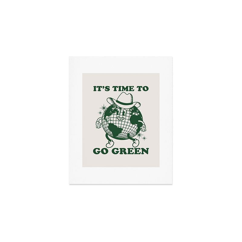 Time to Go Green Art Print Gallery Image 1