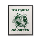 Time to Go Green Framed Canvas Print Gallery Image 6