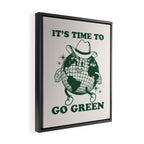 Time to Go Green Framed Canvas Print Gallery Image 2