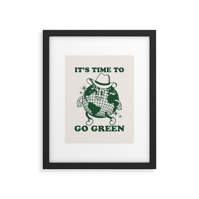 Time to Go Green Framed Art Print Gallery Image 1
