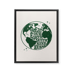 Treat our Earth with Kindness Framed Canvas Print Gallery Image 6