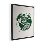Treat our Earth with Kindness Framed Canvas Print Gallery Image 2