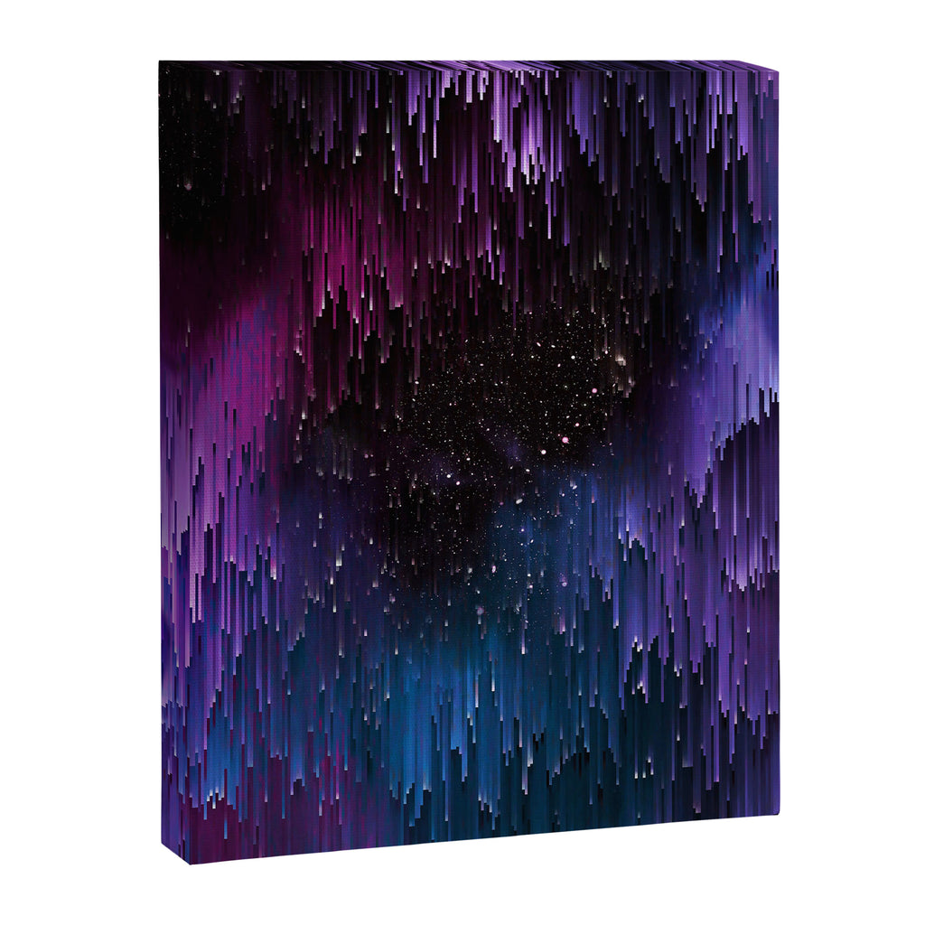 Ultra Violet Glitch Galaxy Canvas Print Gallery Image 6