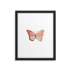Vintage Floral Butterfly Framed Art Print Gallery Image 5