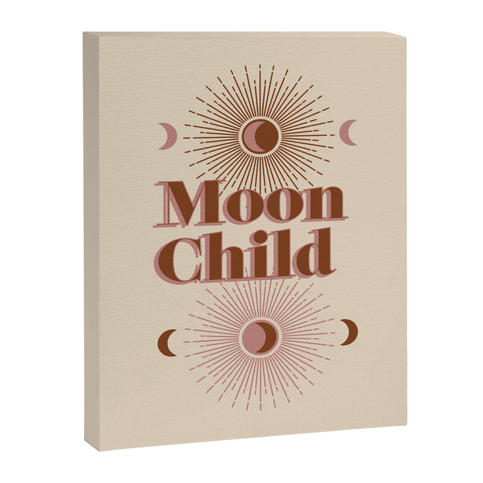 Vintage Moon Child Canvas Print Gallery Image 1