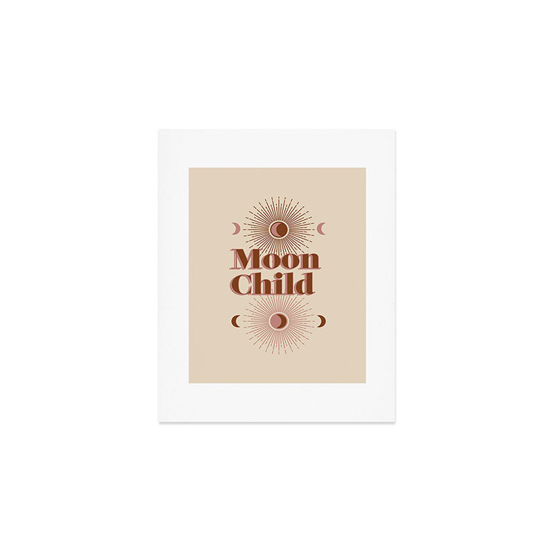 Vintage Moon Child Art Print Gallery Image 1