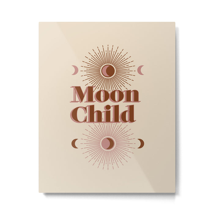 Vintage Moon Child Metal Print Gallery Image 1