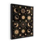 Vintage Sun & Moon Framed Canvas Print Gallery Image 2