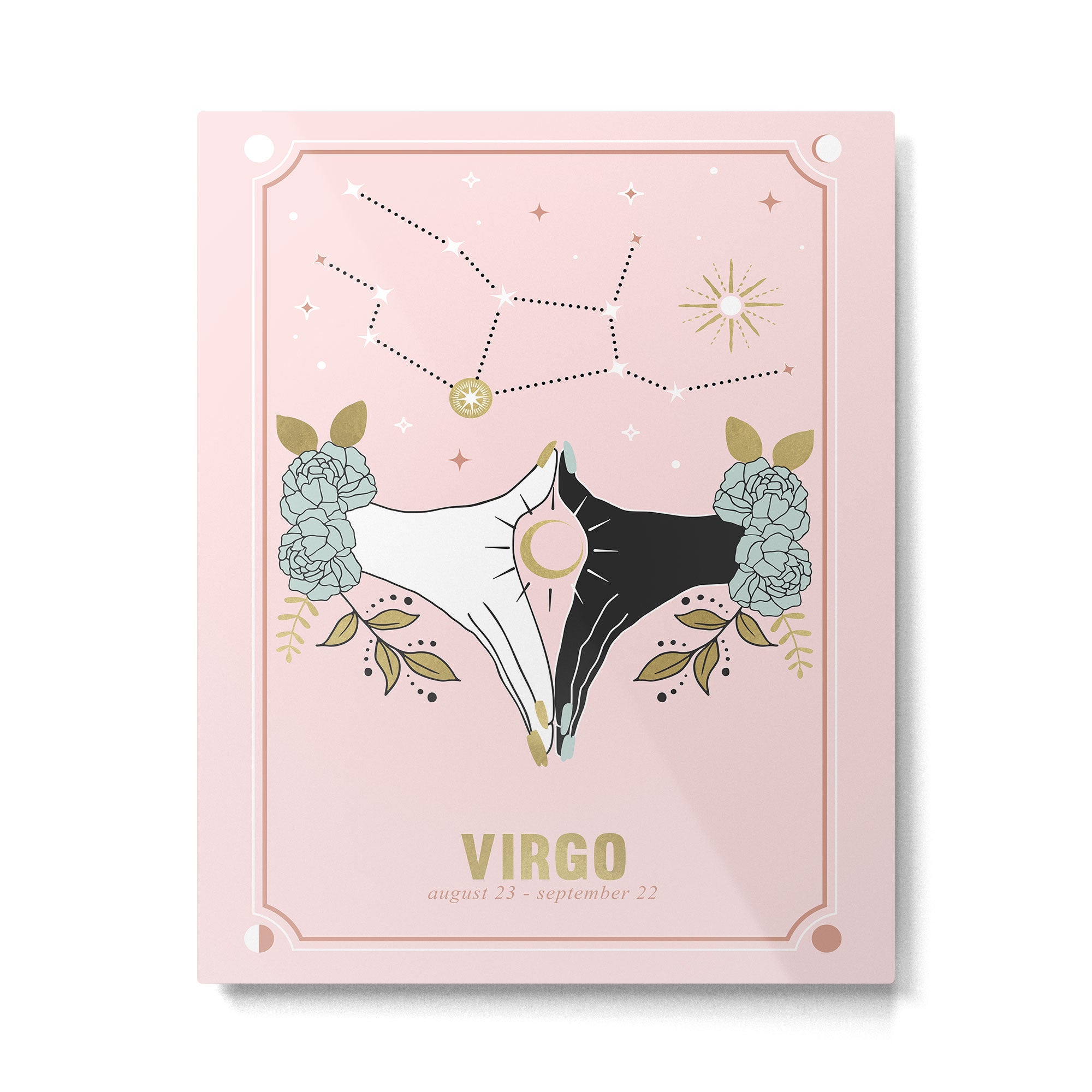 Virgo Zodiac Series Metal Print Gallery Image 4