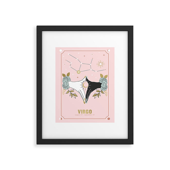 Virgo Zodiac Series Framed Art Print Gallery Image 1