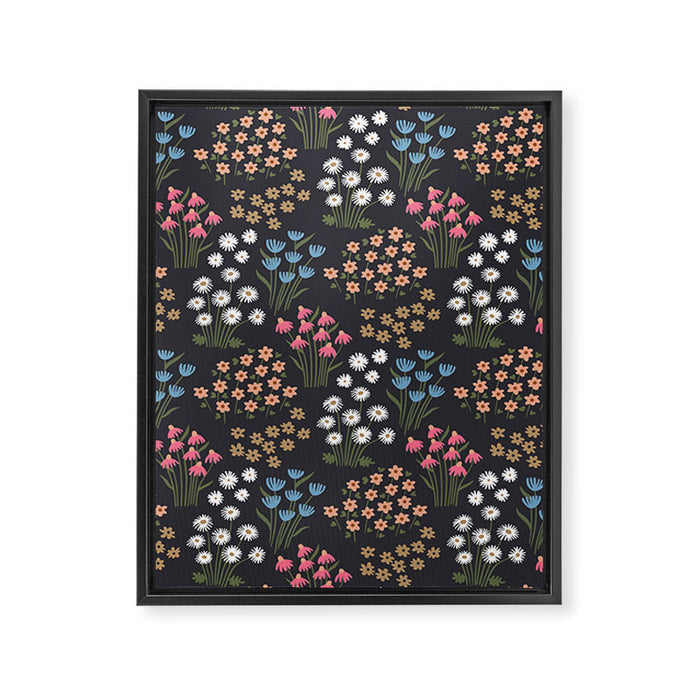 Wildflower Garden Delight Framed Canvas Print Gallery Image 1