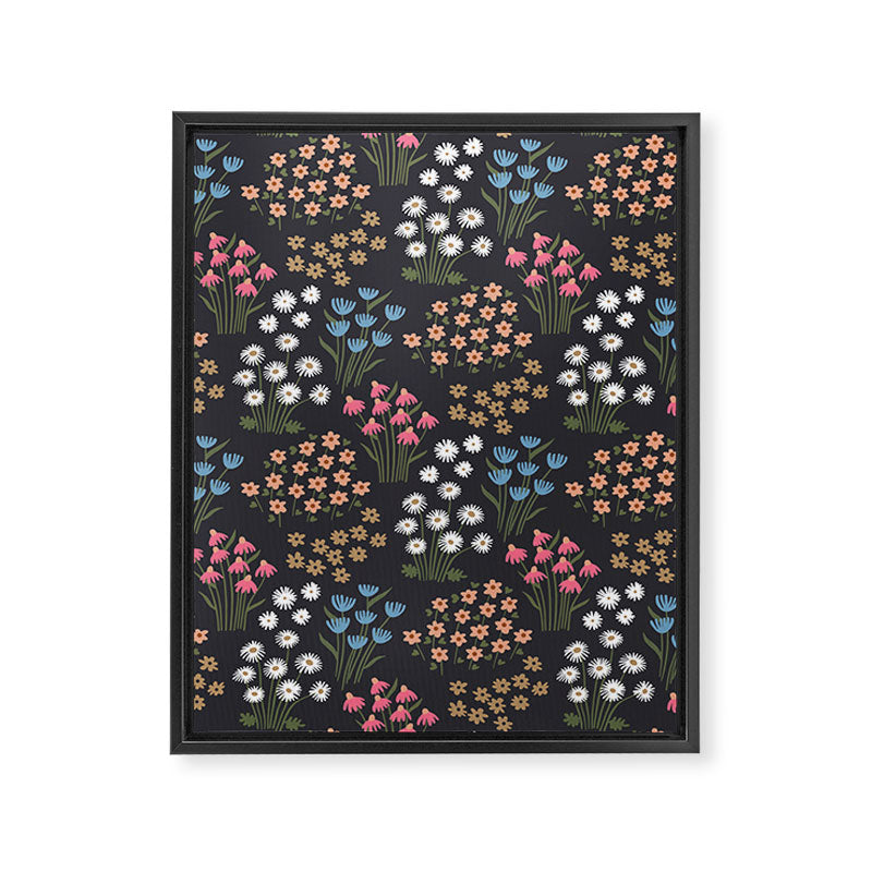 Wildflower Garden Delight Framed Canvas Print Gallery Image 6
