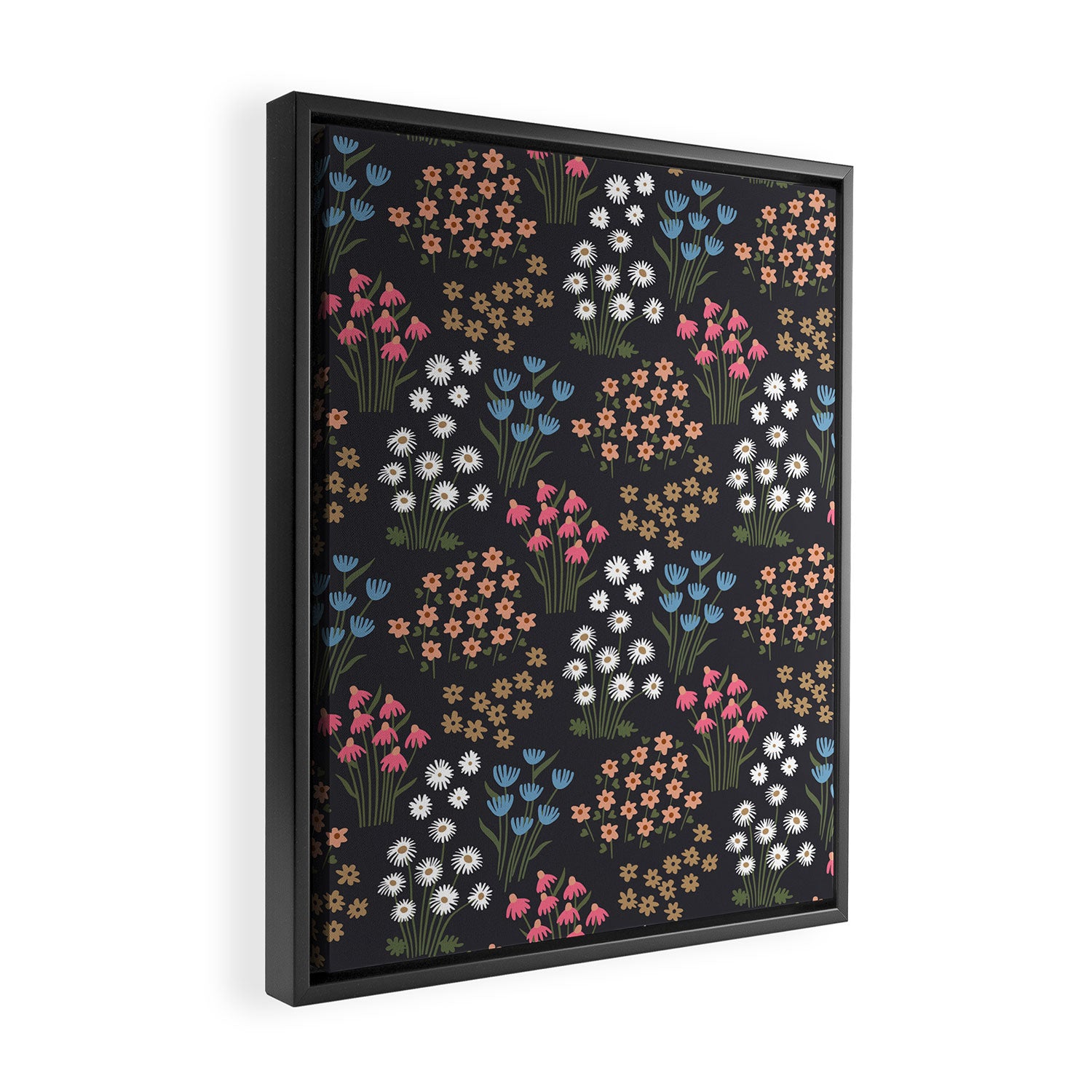Wildflower Garden Delight Framed Canvas Print Gallery Image 2