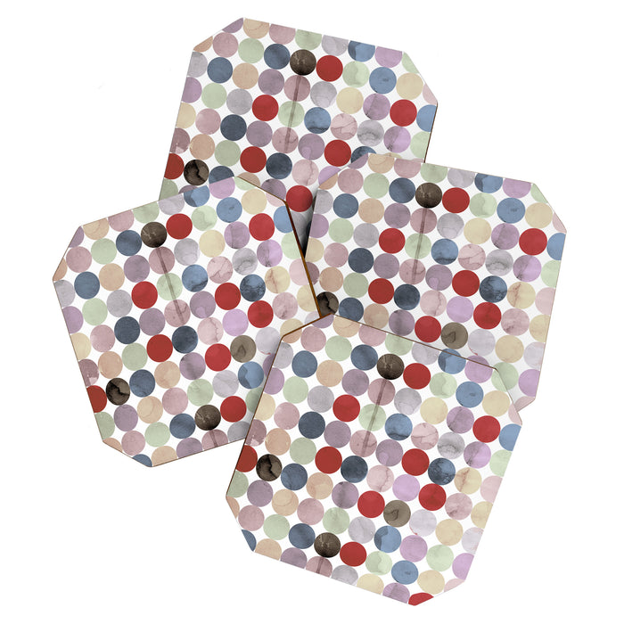 Winter Polka Dots Coaster Gallery Image 1