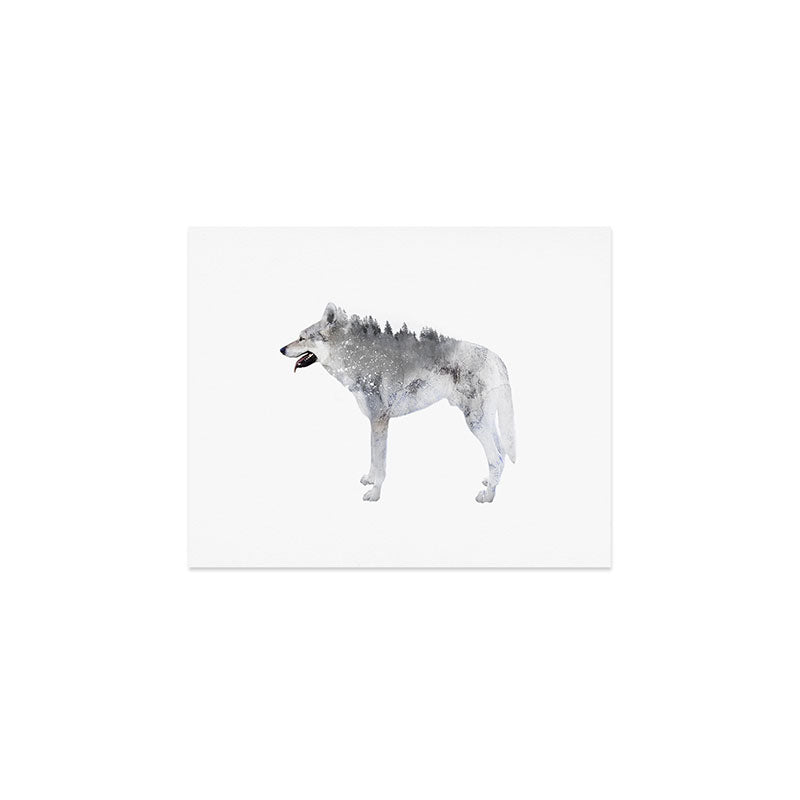 Winter Wolf Art Print Gallery Image 1