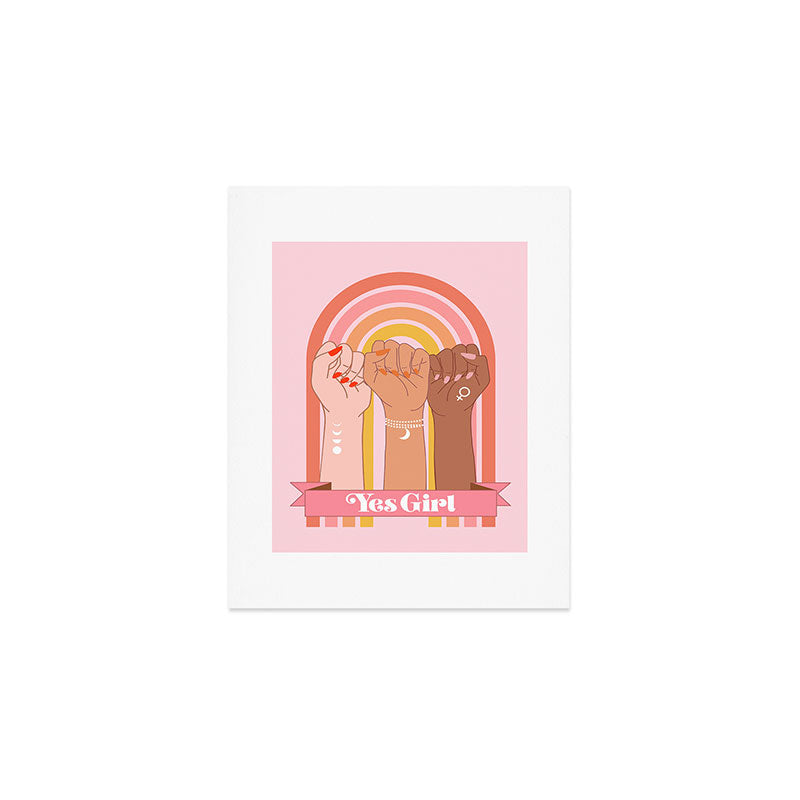 Yes Girl Art Print Gallery Image 1