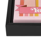 Yes Girl Framed Canvas Print Gallery Image 3