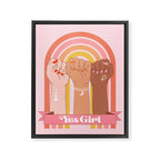 Yes Girl Framed Canvas Print Gallery Image 8