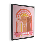 Yes Girl Framed Canvas Print Gallery Image 2