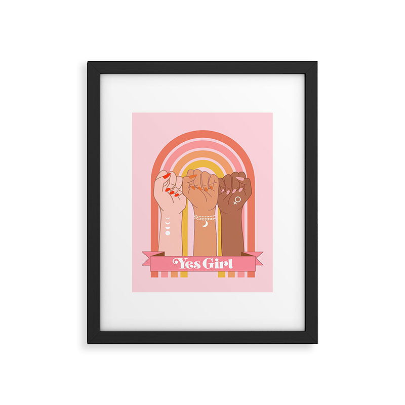 Yes Girl Framed Art Print Gallery Image 6