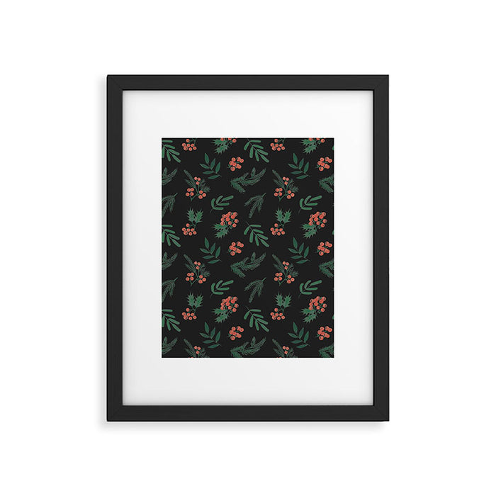 Yuletide Botanical Print Framed Art Print Gallery Image 1