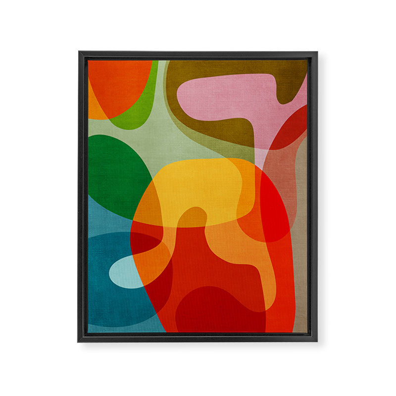 Abstract Colorful Artwork VII Framed Canvas Print Gallery Image 6