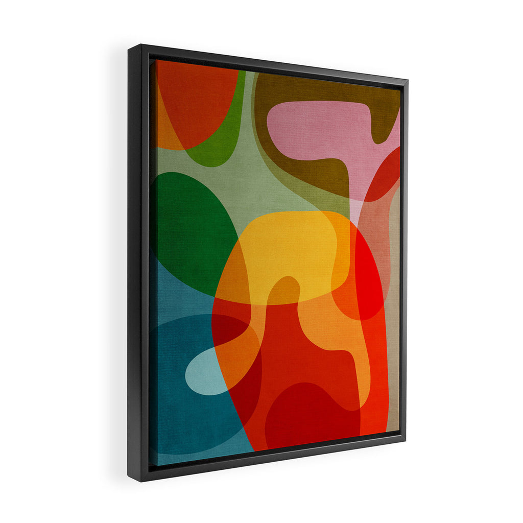 Abstract Colorful Artwork VII Framed Canvas Print Gallery Image 2
