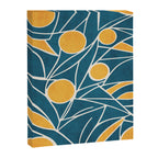 Abstract Lemon Yellow Teal Modern Artwork Canvas Print Gallery Image 6