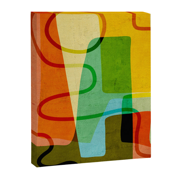 Abstract Mid-Century Modern Art Canvas Print Gallery Image 1