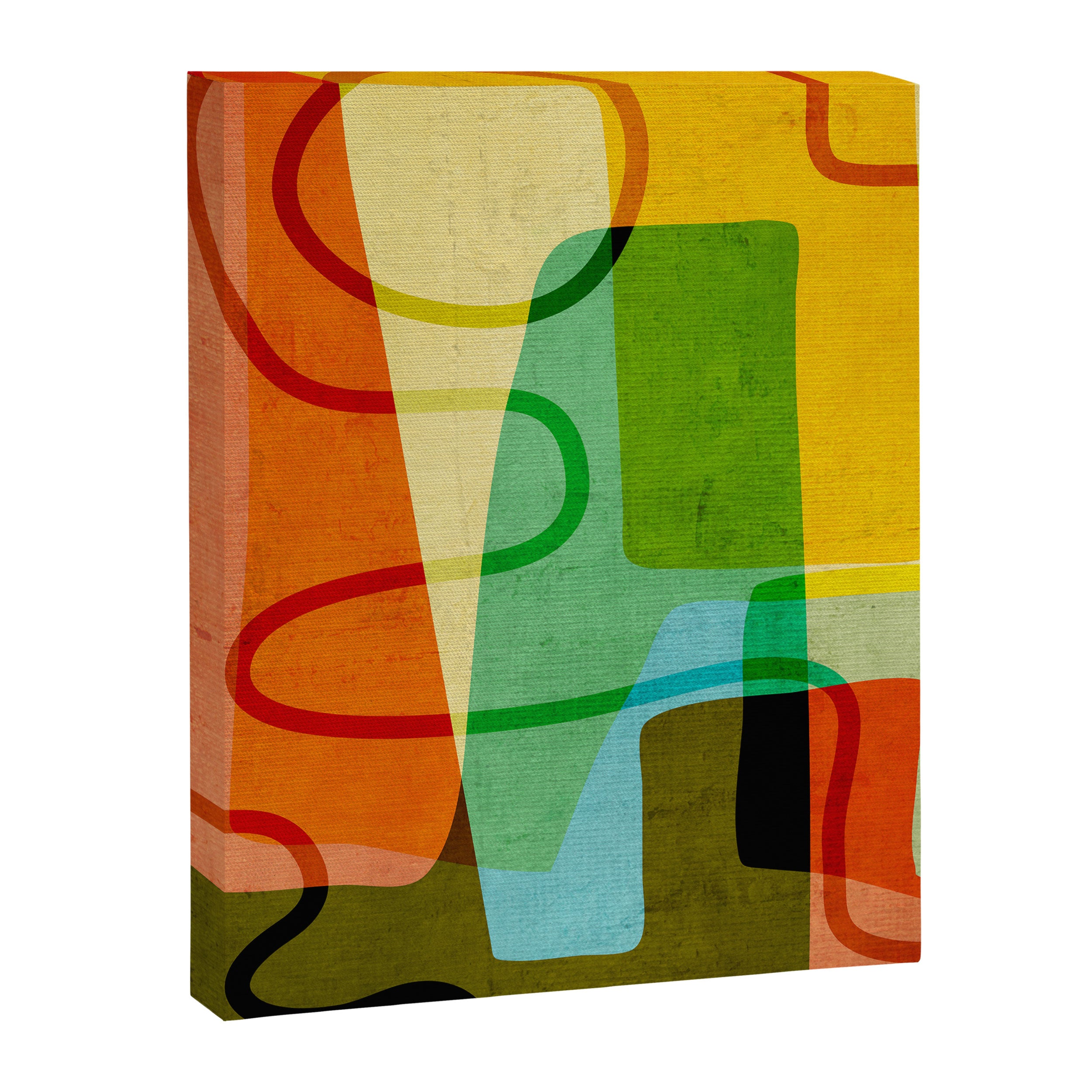 Abstract Mid-Century Modern Art Canvas Print Gallery Image 6