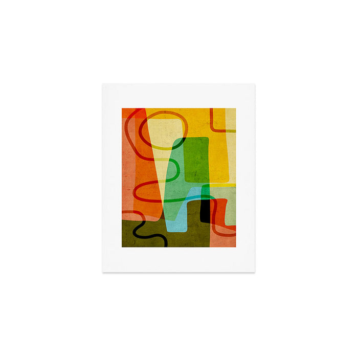 Abstract Mid-Century Modern Art Art Print Gallery Image 1