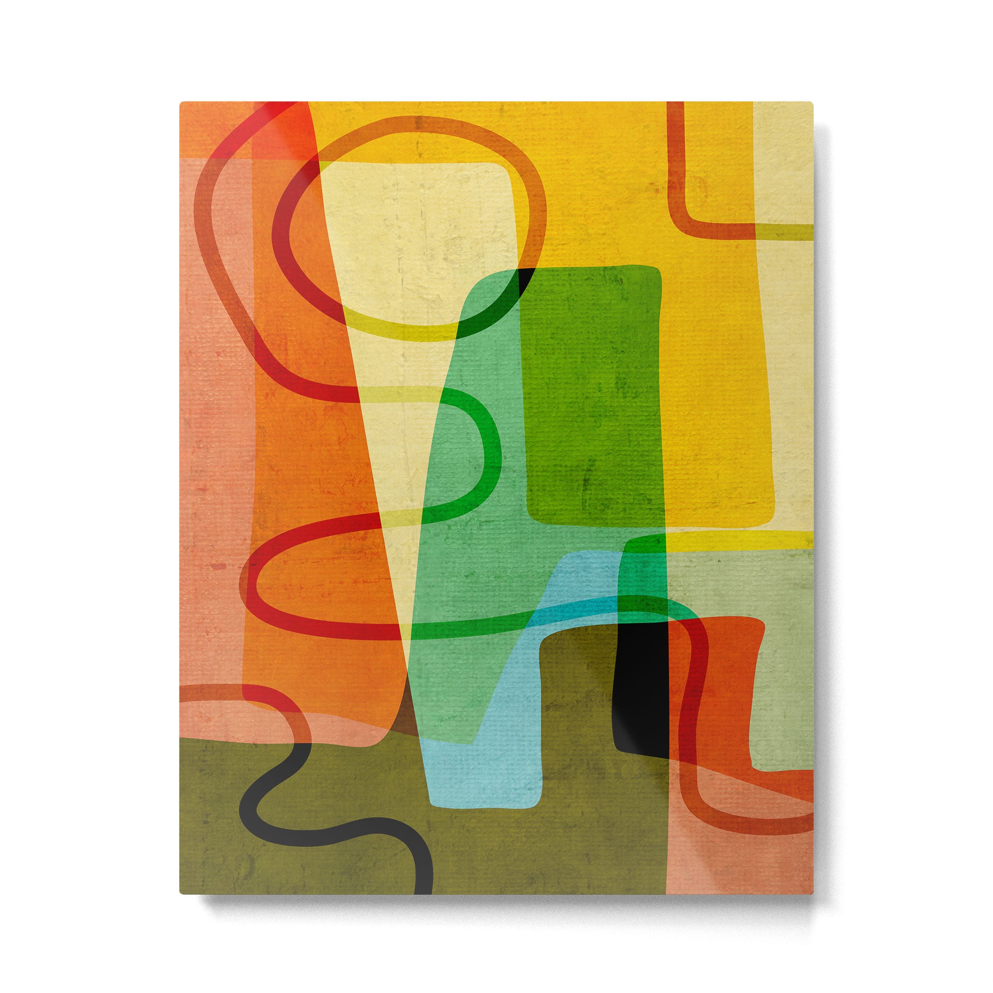 Abstract Mid-Century Modern Art Metal Print Gallery Image 4