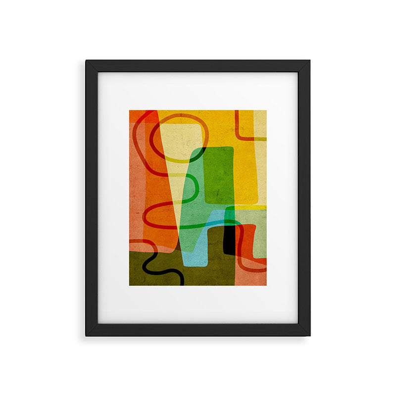 Abstract Mid-Century Modern Art Framed Art Print Gallery Image 5